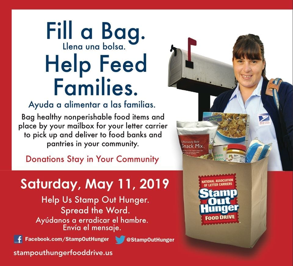 USPS Annual Stamp Out Hunger Food Drive Hingham Anchor