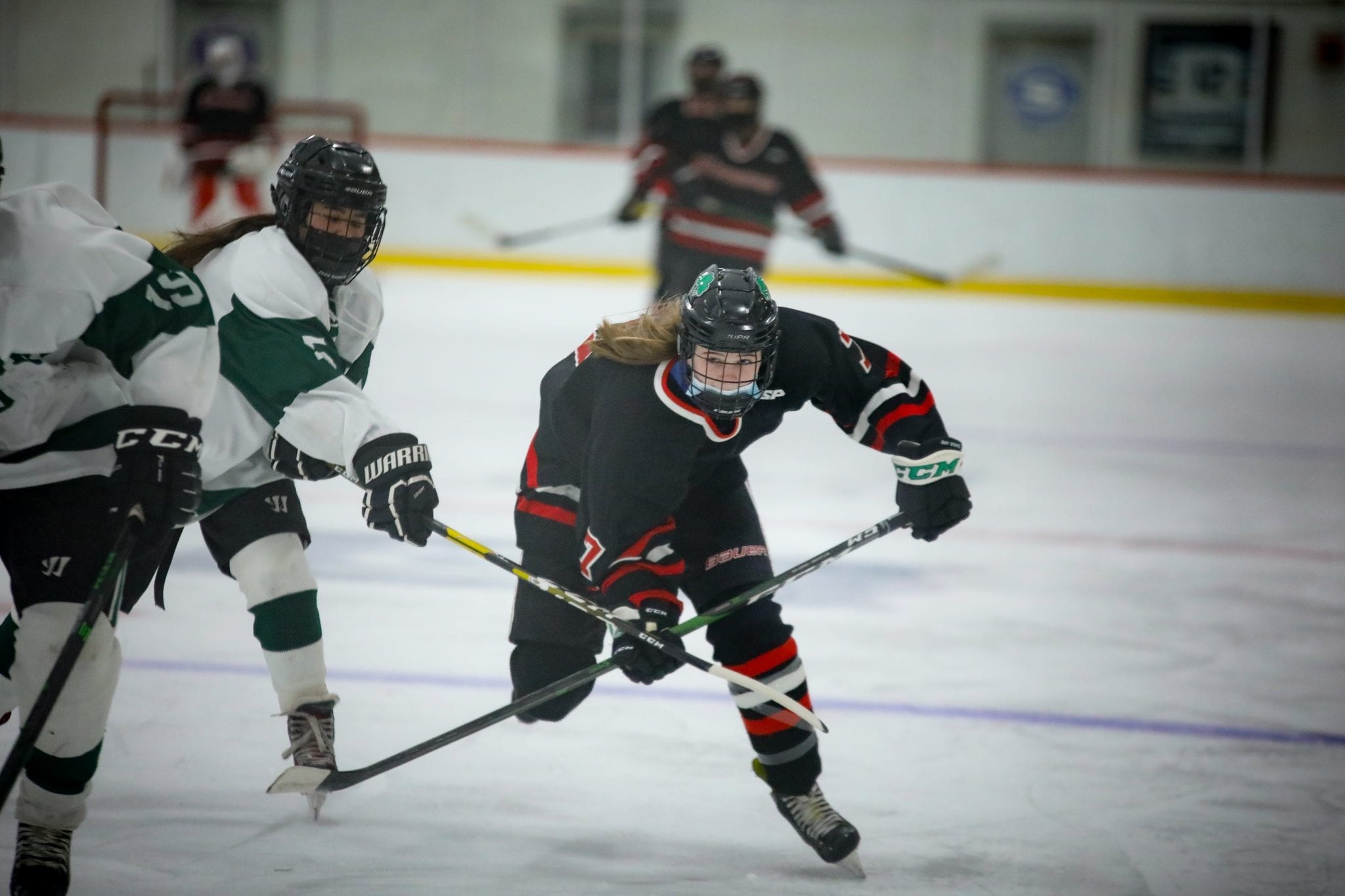 8th grader Caroline Doherty is part of the bright future of HHS girls hockey.  