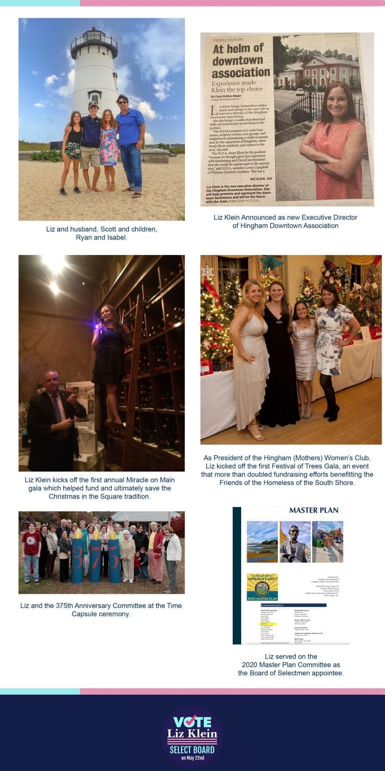 Candidate Profile Liz Klein for Select Board Hingham Anchor