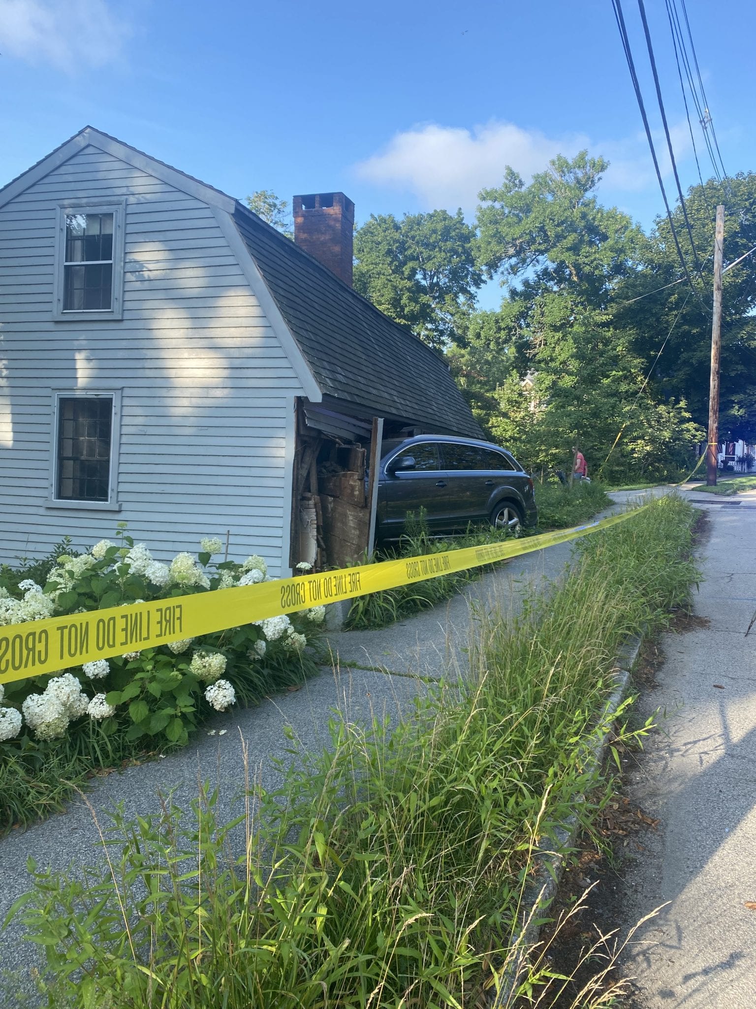 Car Crashes Into Occupied House; No Injuries Reported Hingham Anchor