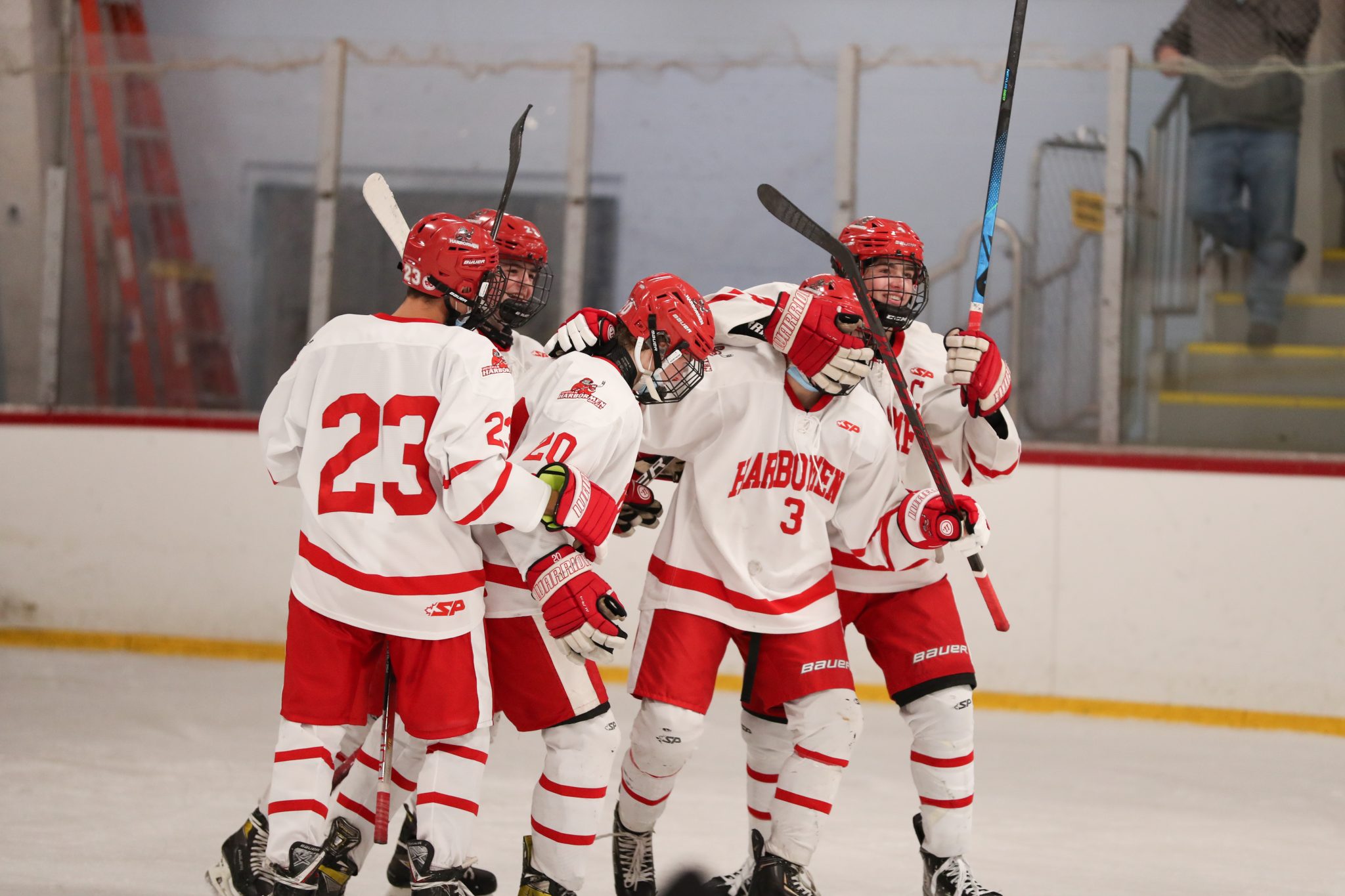 Harbormen are all smiles again after their 9-0 win over Weymouth on Christmas Eve. 