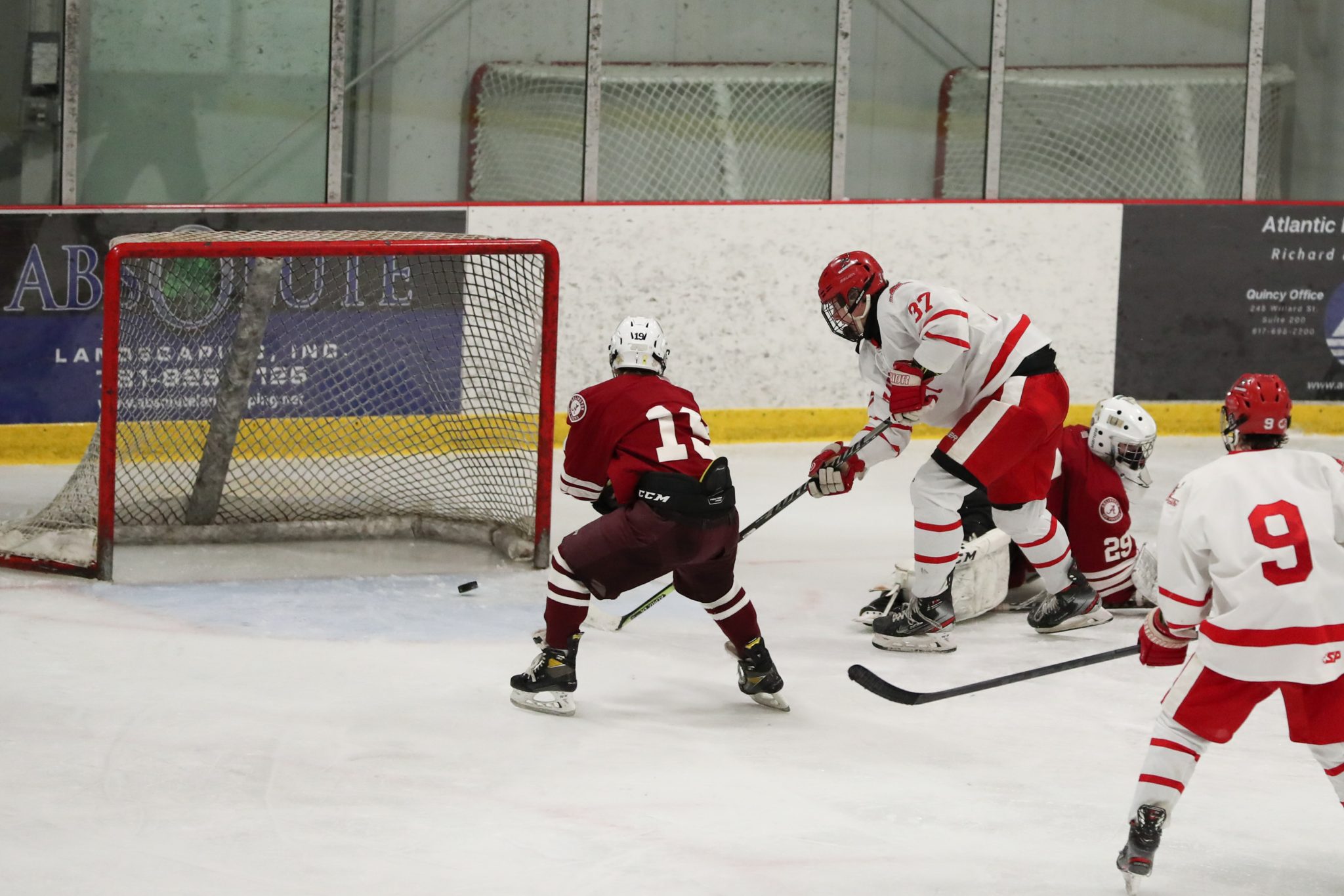 Junior Aidan Brazel ices the game late in the third with his second goal of the contest. 