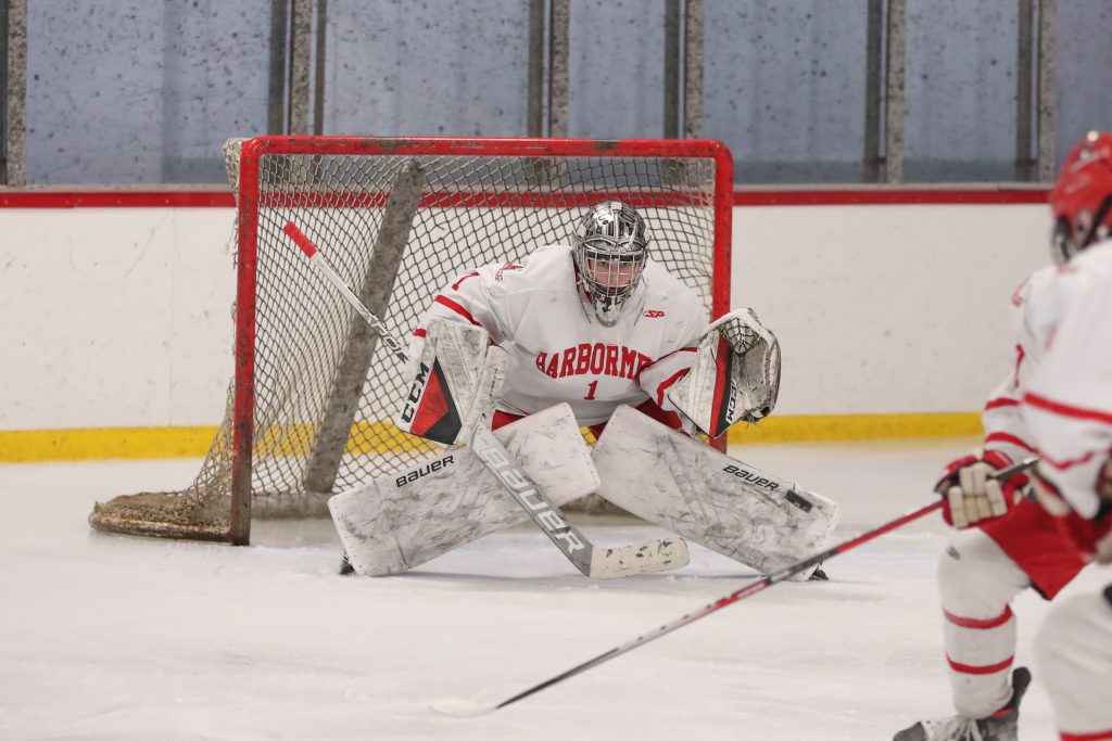 Freshman Keagin Wilson was focused all game making some timely saves.