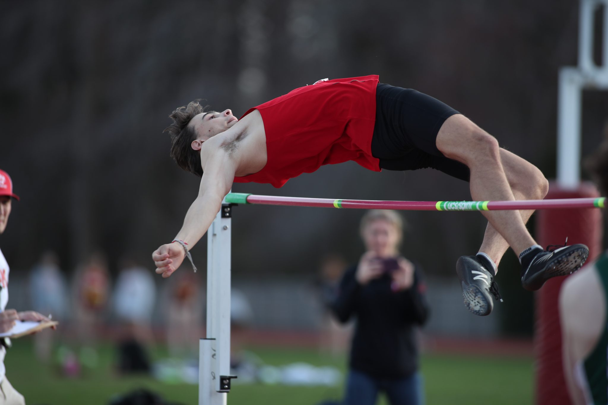 Senior Avery Warshaw cleared 6'4" to win the D2 title in the high jump. 