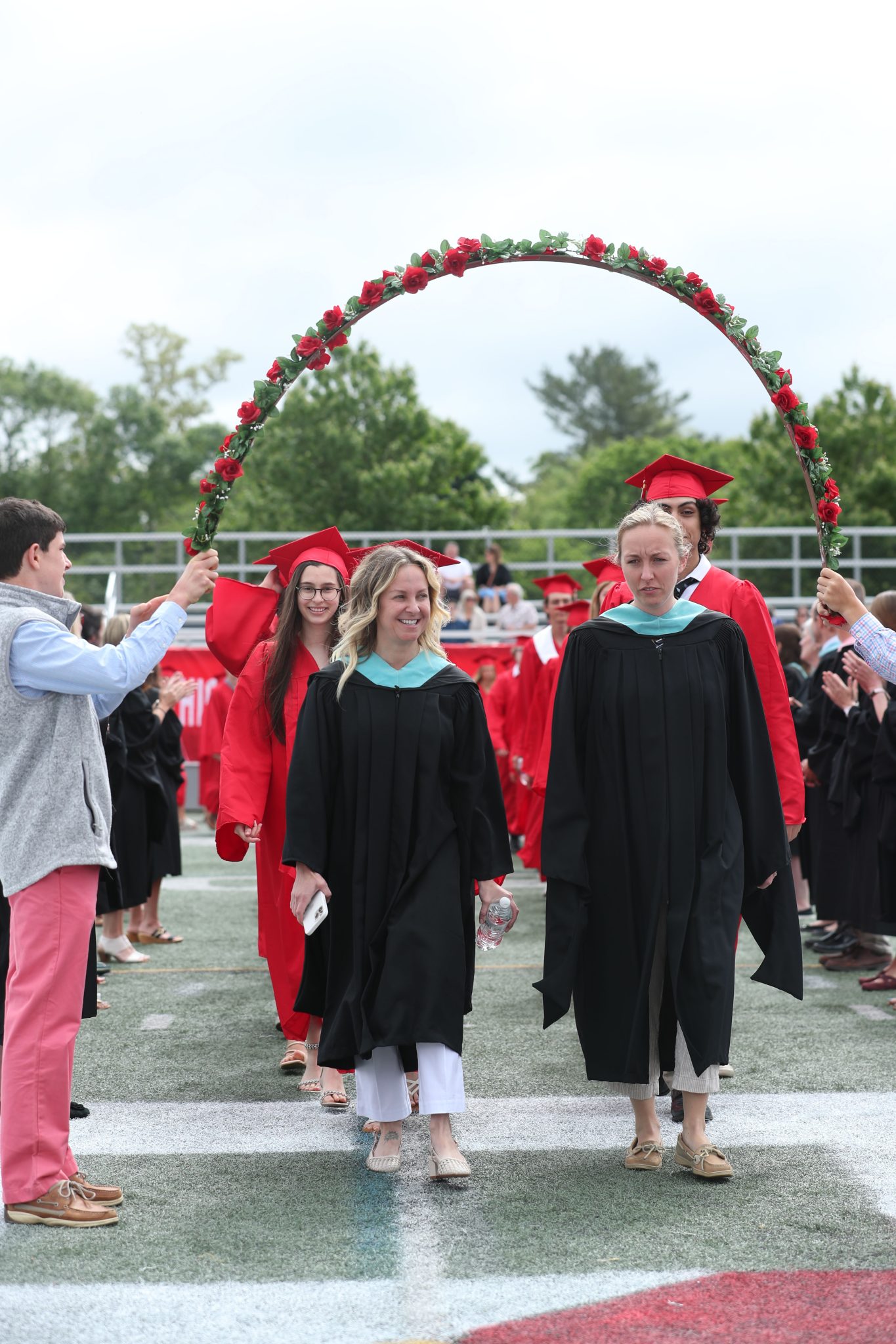 The procession was led by the Class of 2022 class advisors.
