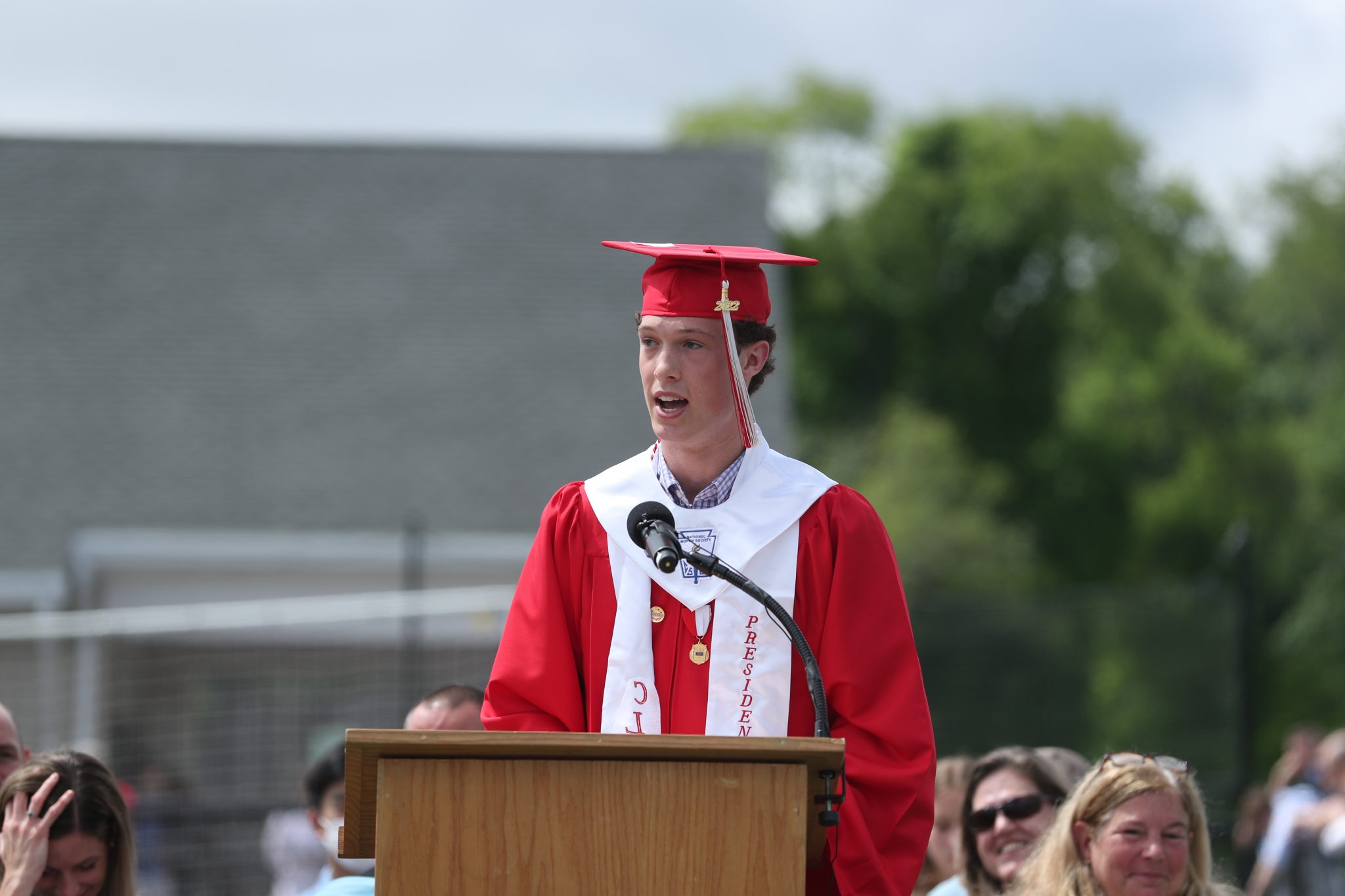 Class President Luke MacDonald was the final speaker of the morning reflecting on how he always knew he wanted to lead this class. 