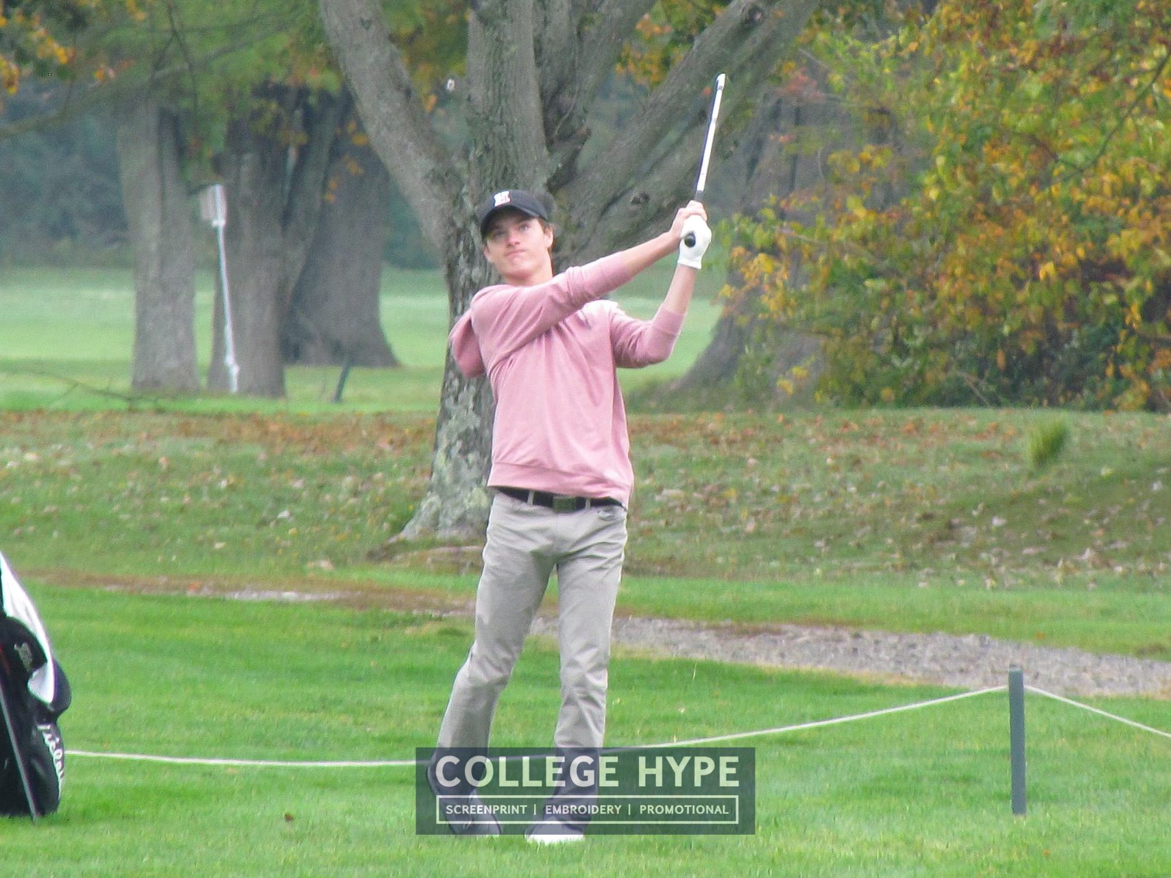 Junior Carson Erick placed second last week in a field of 80+ in MIAA D1 South Sections with a 1-under par. (Photo by Brad Lee).