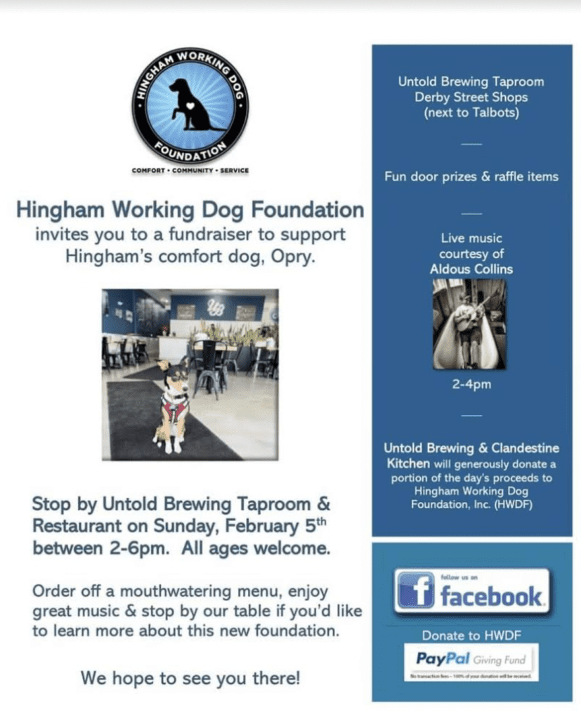 Hingham Working Dog Foundation hosting fundraiser to benefit HPD's