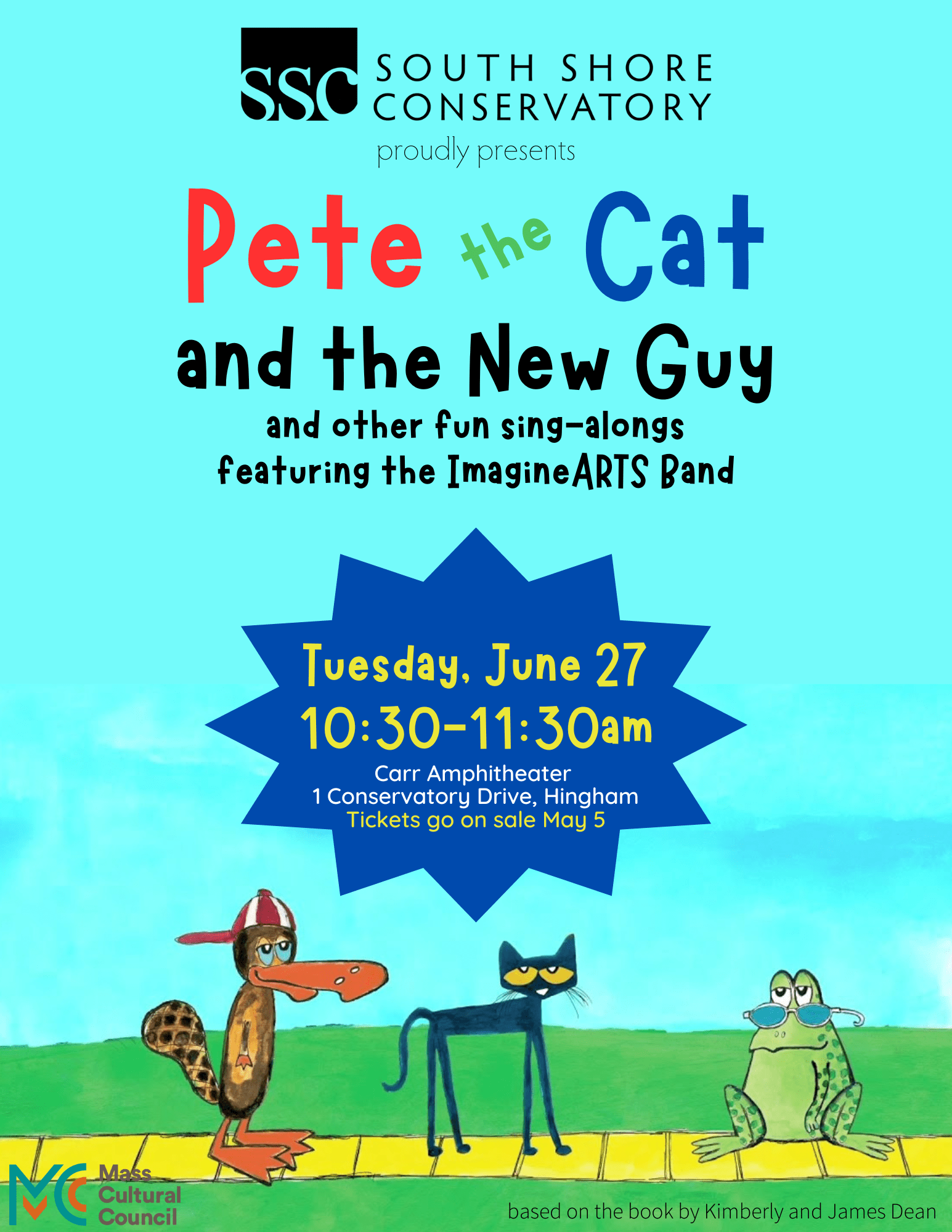 South Shore Conservatory presents Pete the Cat and the New Guy