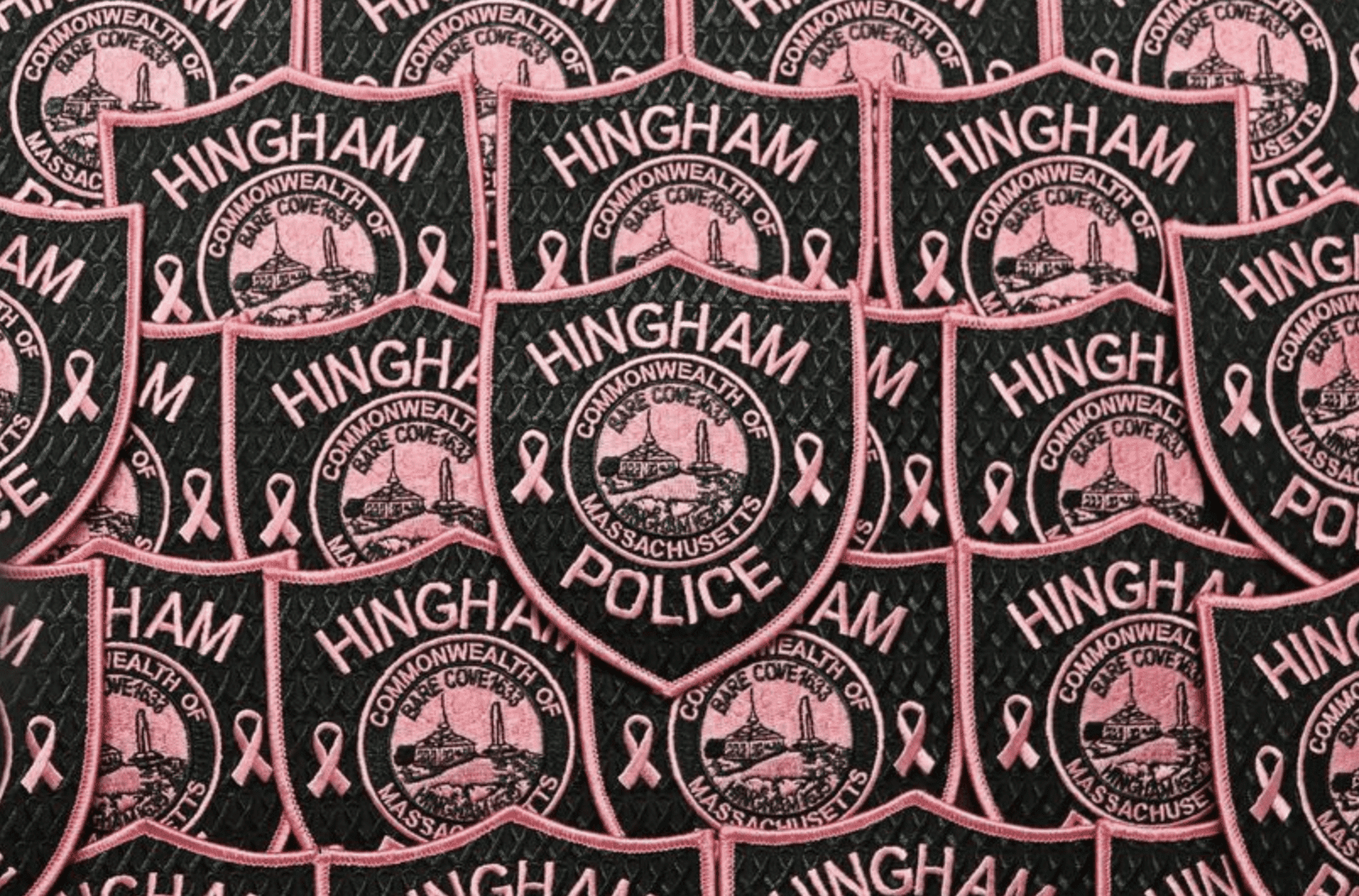 Hingham Police selling pink patches in support of Breast Cancer