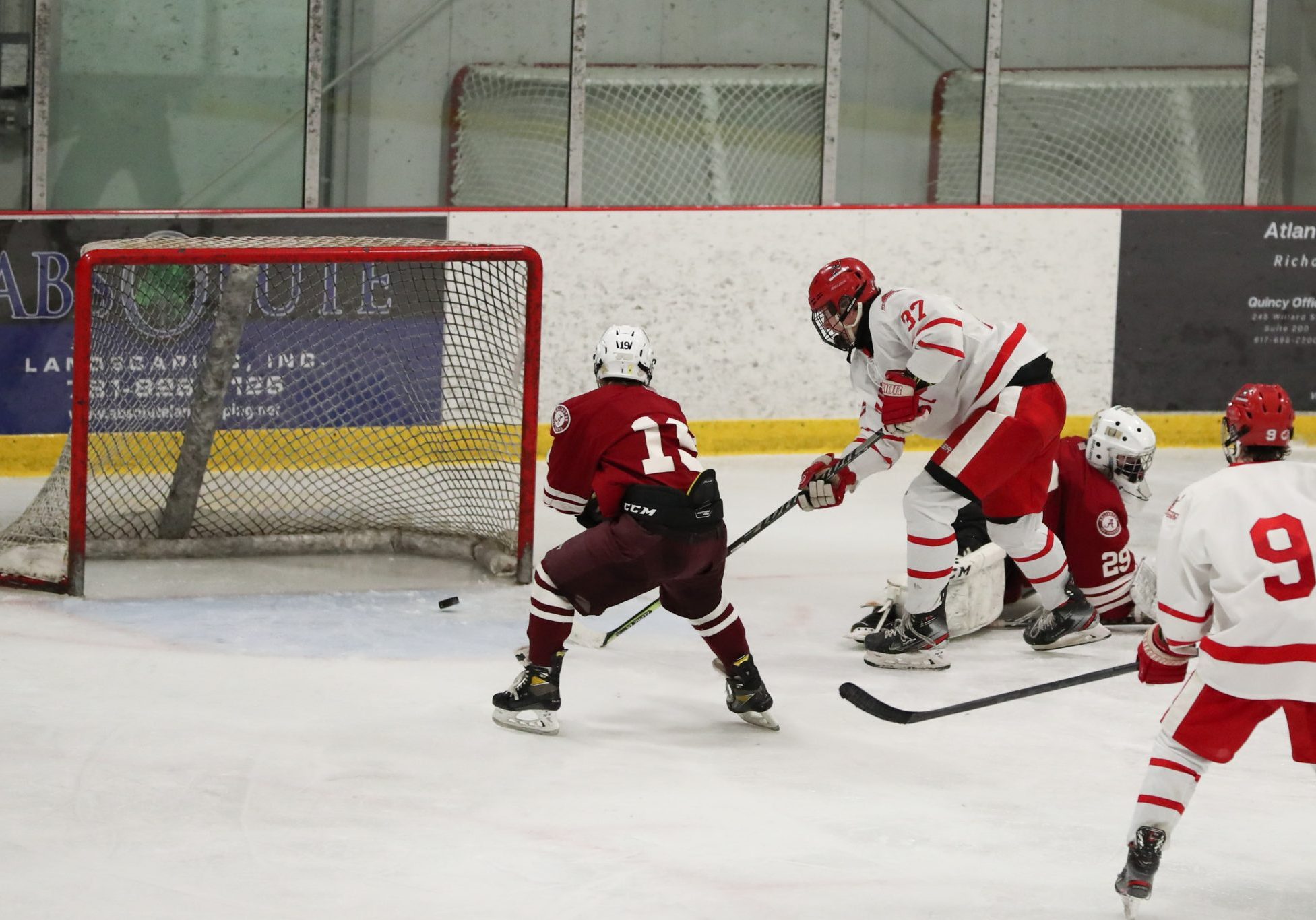 Junior Aidan Brazel ices the game late in the third with his second goal of the contest. 