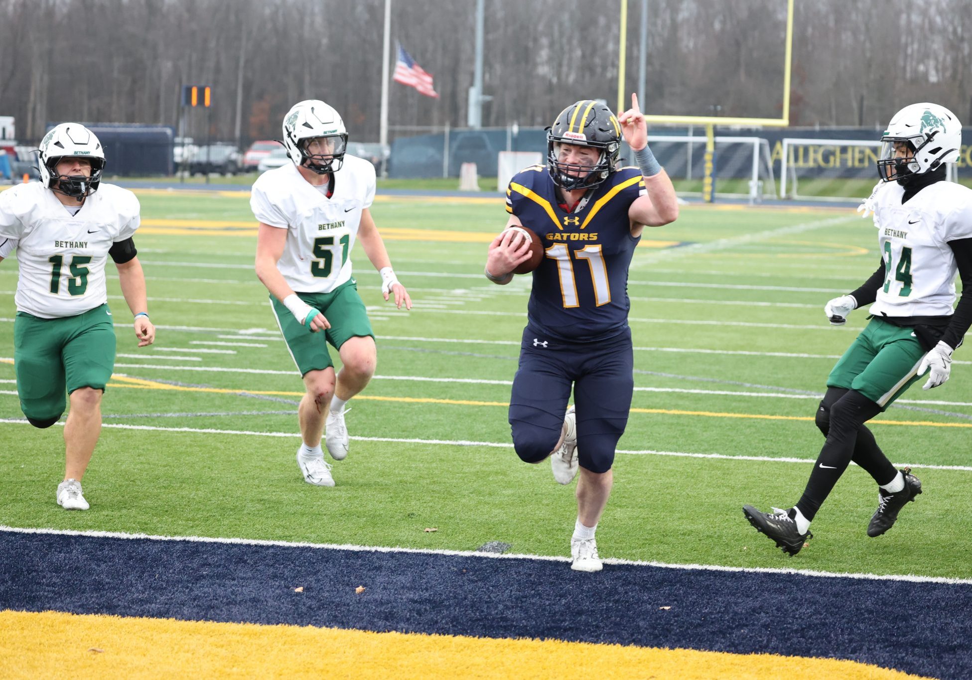 Allegheny College football vs. Bethany, Nov. 15, 2025. Photo by Ed Mailliard.