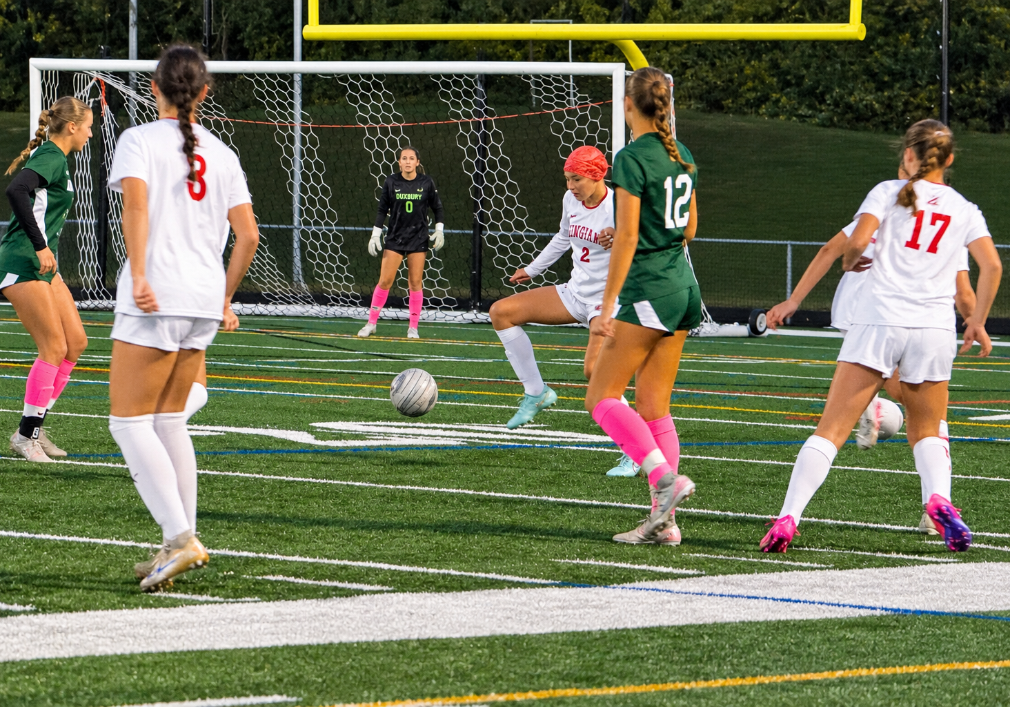 Freshman Sara Maroney has made a huge impact offensively this year with her speed and skill on the left side of the pitch. 