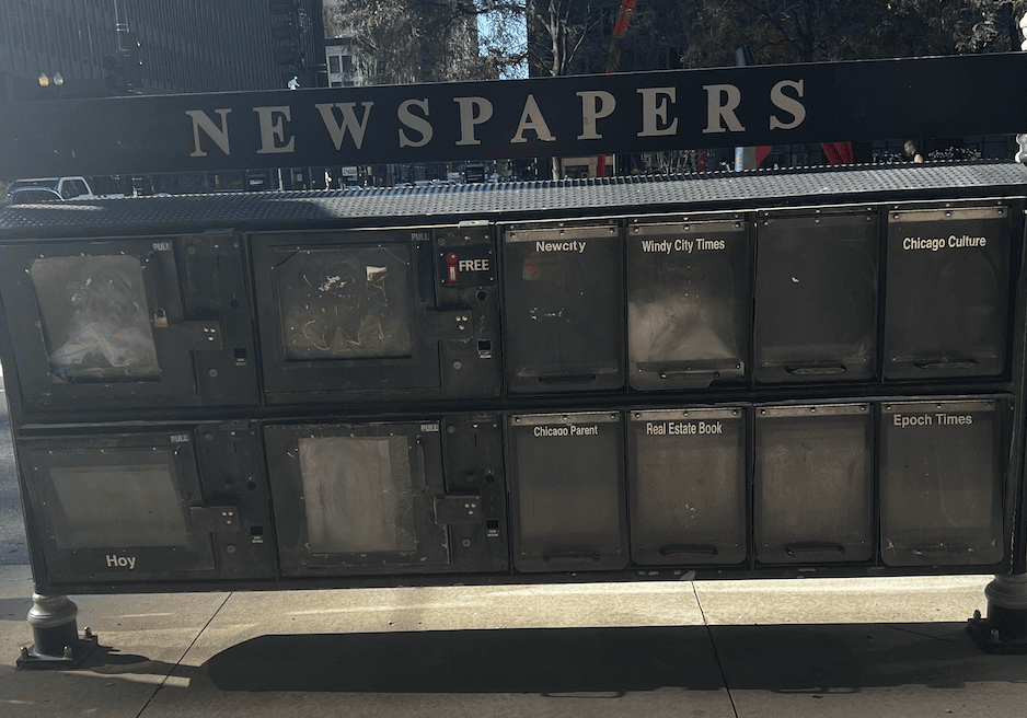 An abandoned newspaper stand that Hilary saw while she was in Chicago last year for the Google News Initiative Summit that really hit home the importance of the Anchor and what we’re trying to achieve. 

