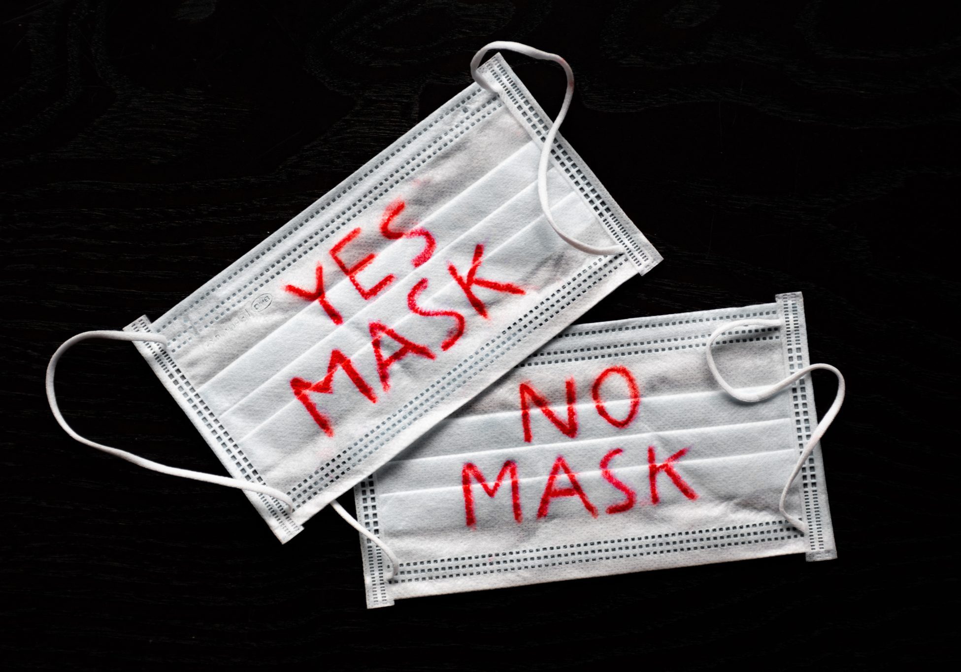 Yes mask, No mask, face protective masks